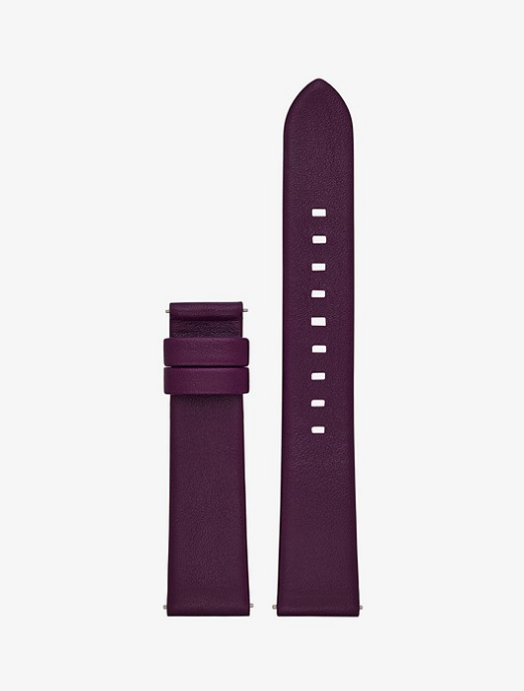 Plum Leather Smartwatch Strap