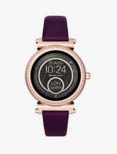 Plum Leather Smartwatch Strap