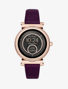 Plum Leather Smartwatch Strap