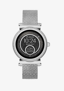 Silver Mesh Smartwatch Strap