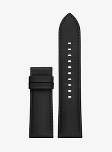 Énzo Black Leather Smartwatch Strap