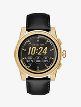 Énzo Black Leather Smartwatch Strap
